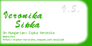 veronika sipka business card